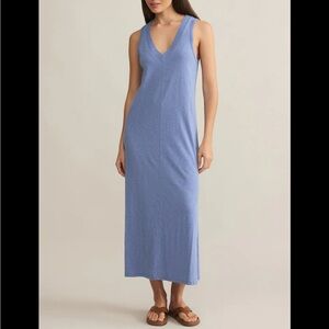 Z Supply Soft Blue Midi Dress